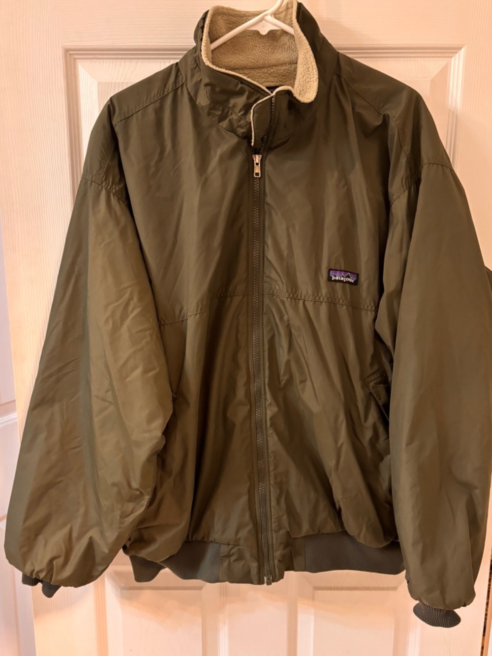 Vintage Patagonia Shelled Synchilla Fleece Lined Bomber Jacket Large